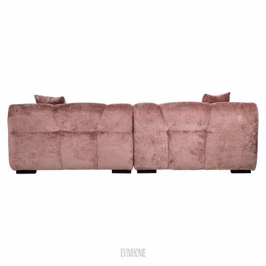 Sofa Charelle rosa Chenille (Bergen 705 rosa Chenille) Evimhome