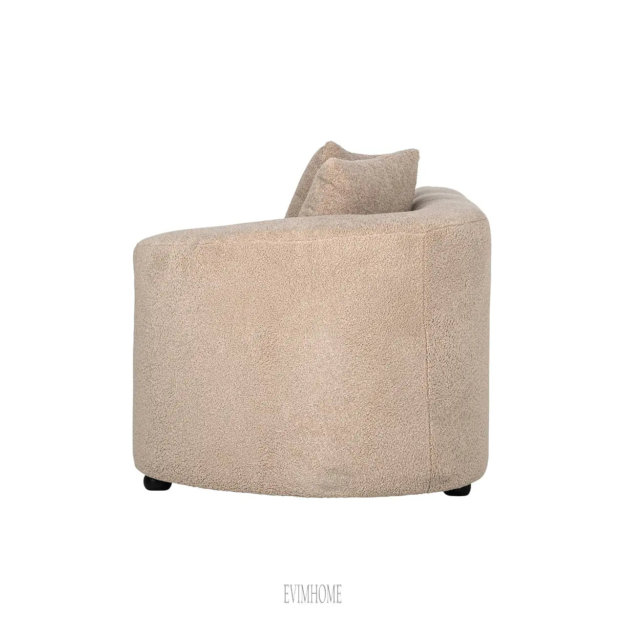 Sofa Grayson Armlehne rechts Sand pelzig | vollgepolstert links (Himalaya 902 sand furry) Evimhome