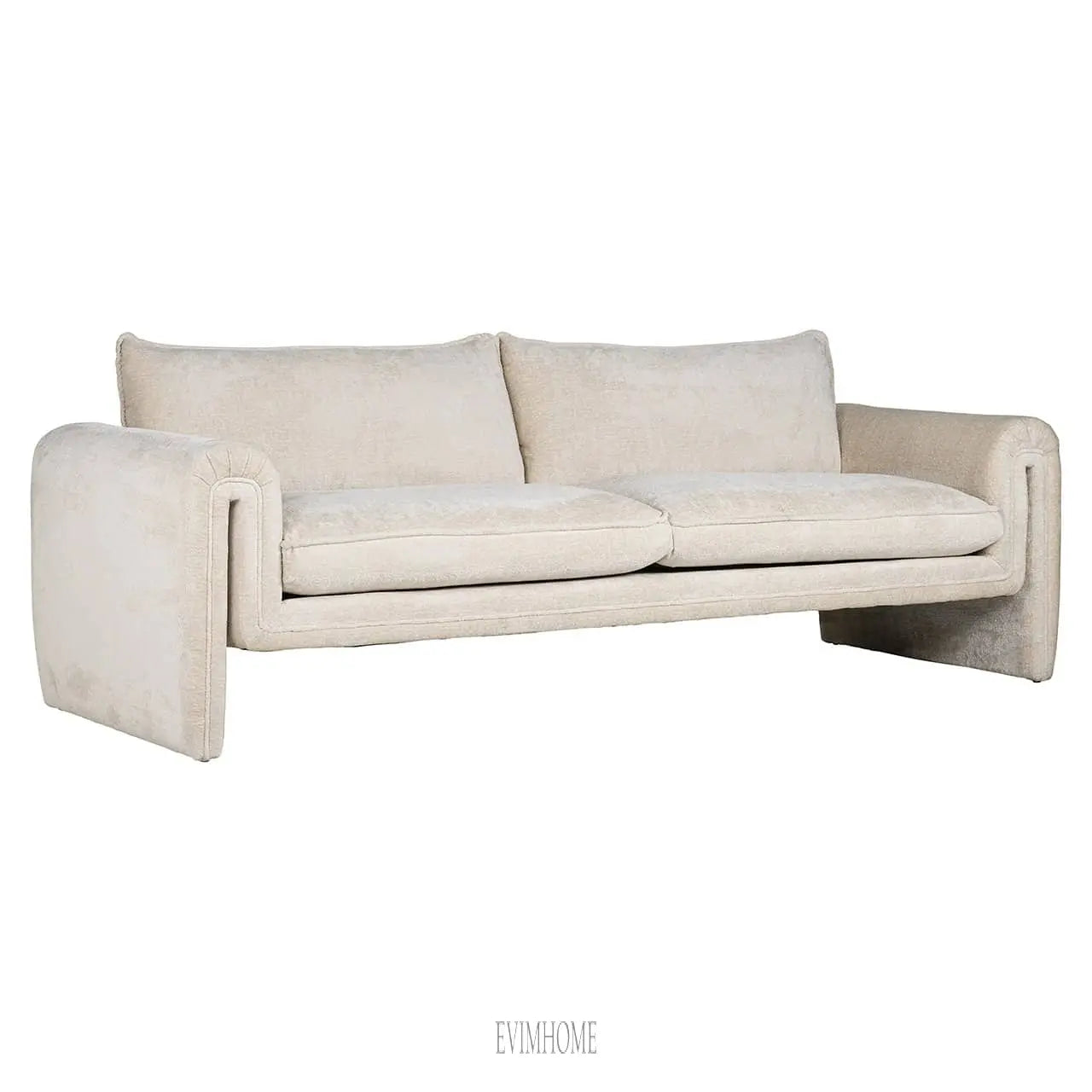 Sofa Sandro weißes Chenille (Bergen 900 weißes Chenille) Evimhome