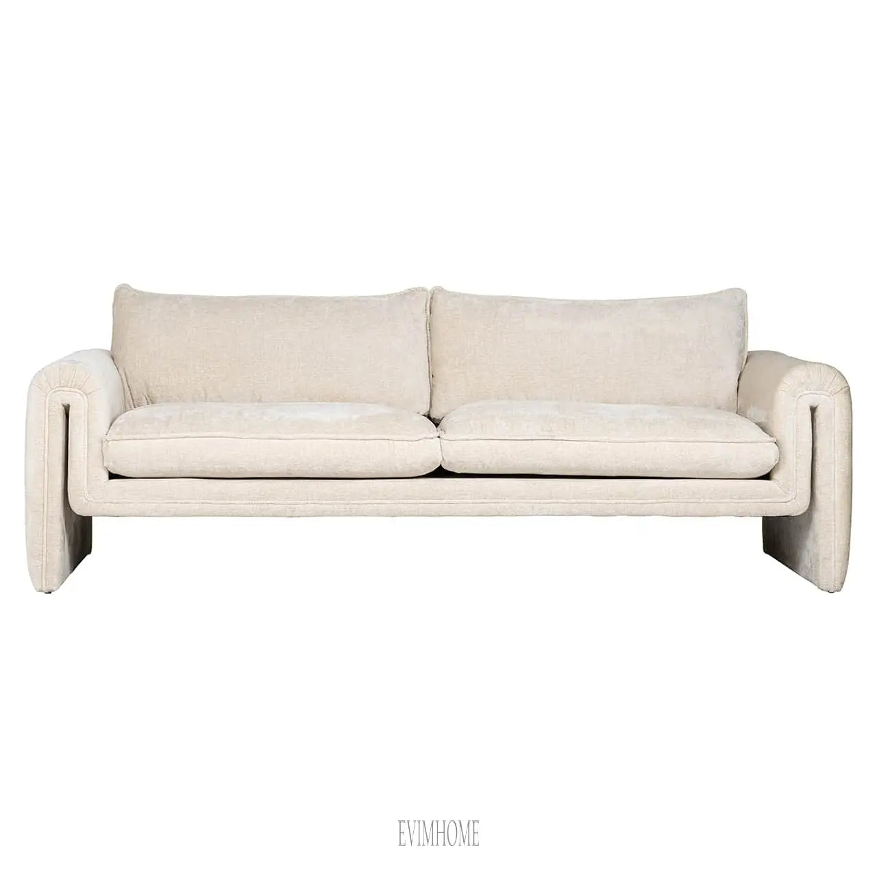 Sofa Sandro weißes Chenille (Bergen 900 weißes Chenille) Evimhome