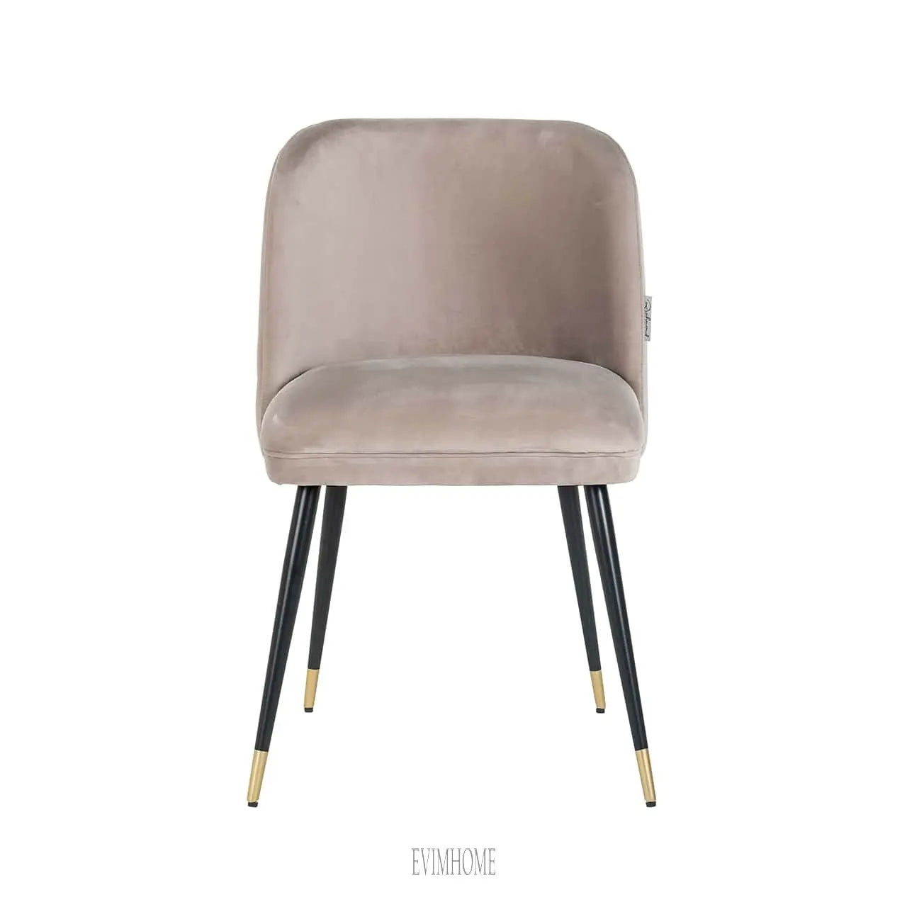 Stuhl Alicia Khaki Samt feuerhemmend (FR-Quartz 903 Khaki) Evimhome