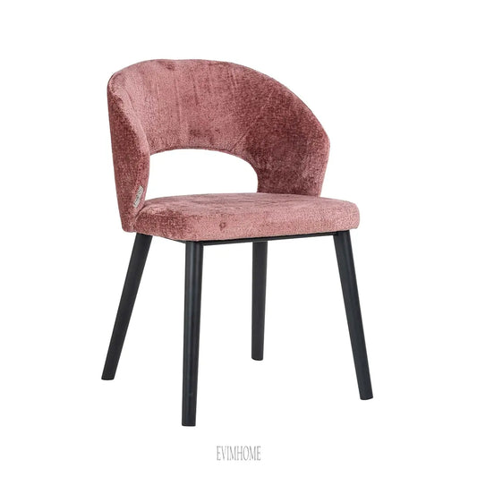 Stuhl Savoy rosa Chenille (Bergen 705 rosa Chenille) Evimhome