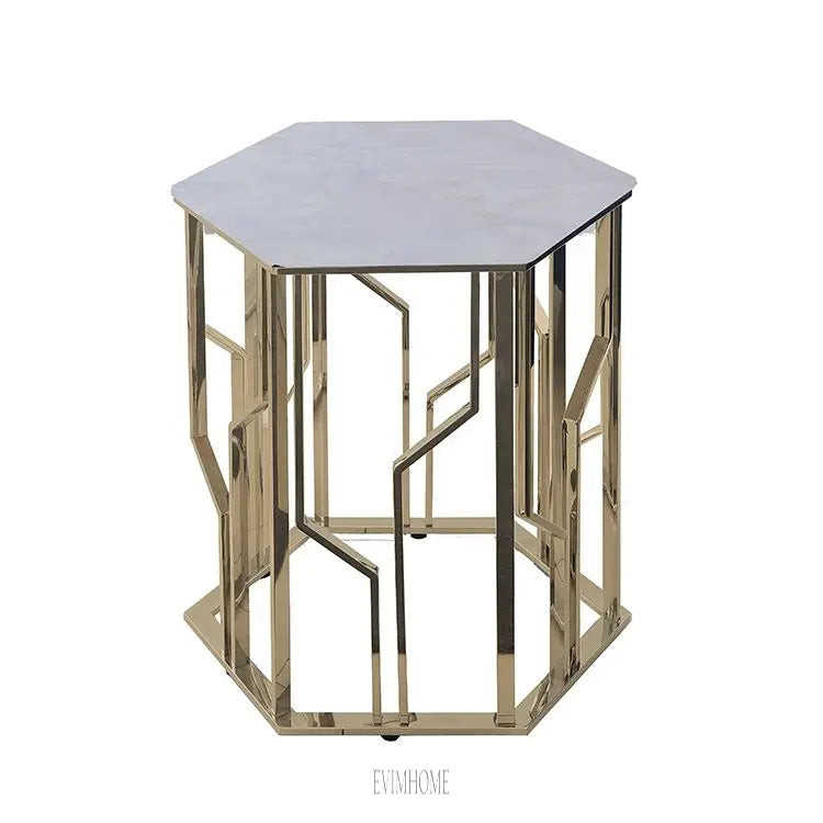 TARANTO BEISTELLTISCH GOLD | 55X55X55 CM MARMOR 928 Evimhome