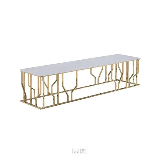 TARANTO TV BANK GOLD | 180X45X42 CM MARMOR 928 Evimhome