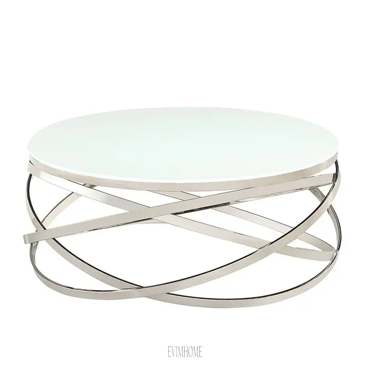 TRENTO COUCHTISCH  | Ø100X42 CM SUPER WEISS Evimhome