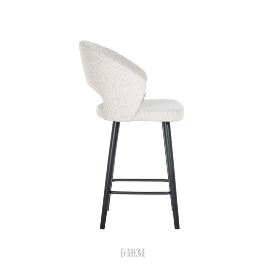 Thekenhocker Savoy weiß Bouclé (Copenhagen 900 Bouclé Weiß) Evimhome