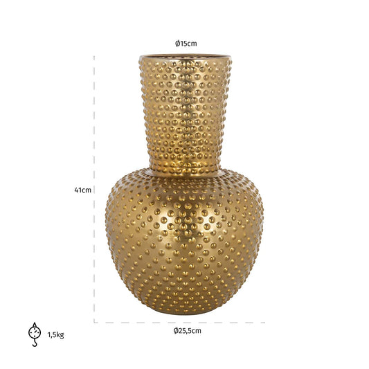 Vase Nola (Gold) Evimhome