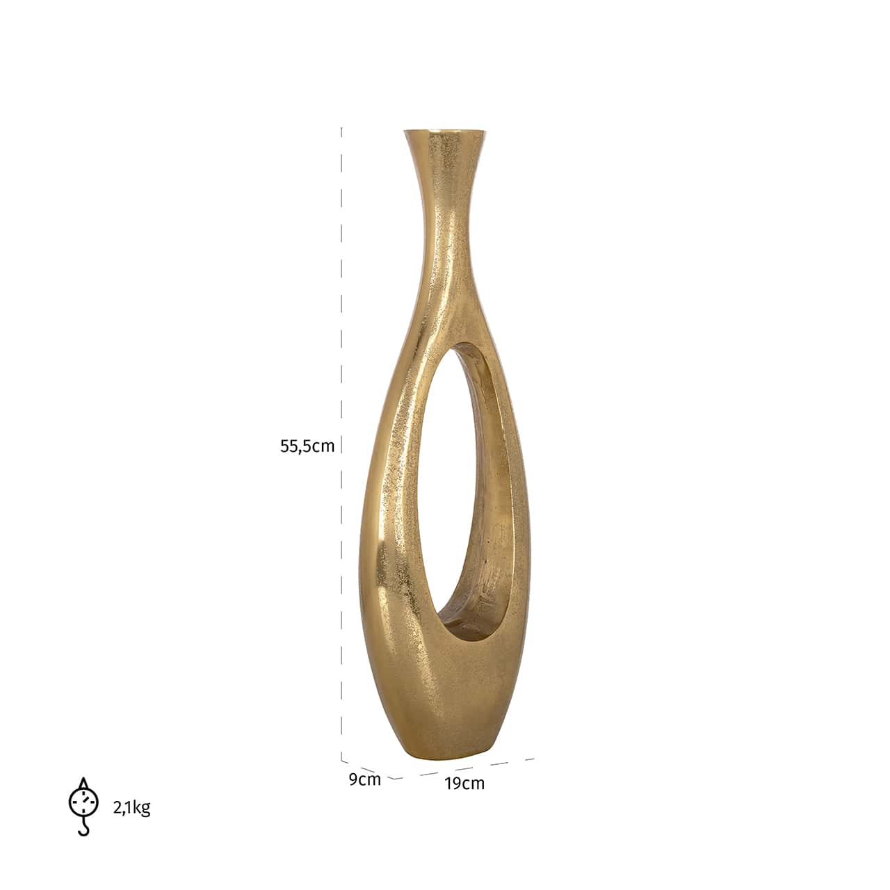 Vase Florine klein (Gold) Evimhome