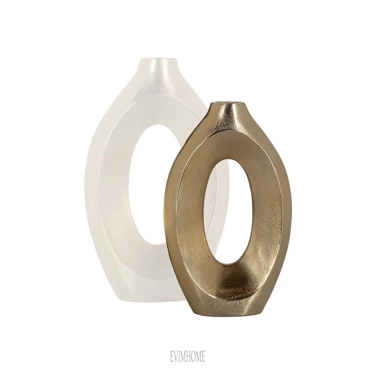 Vase Alma klein (Gebürstetes Gold) Evimhome