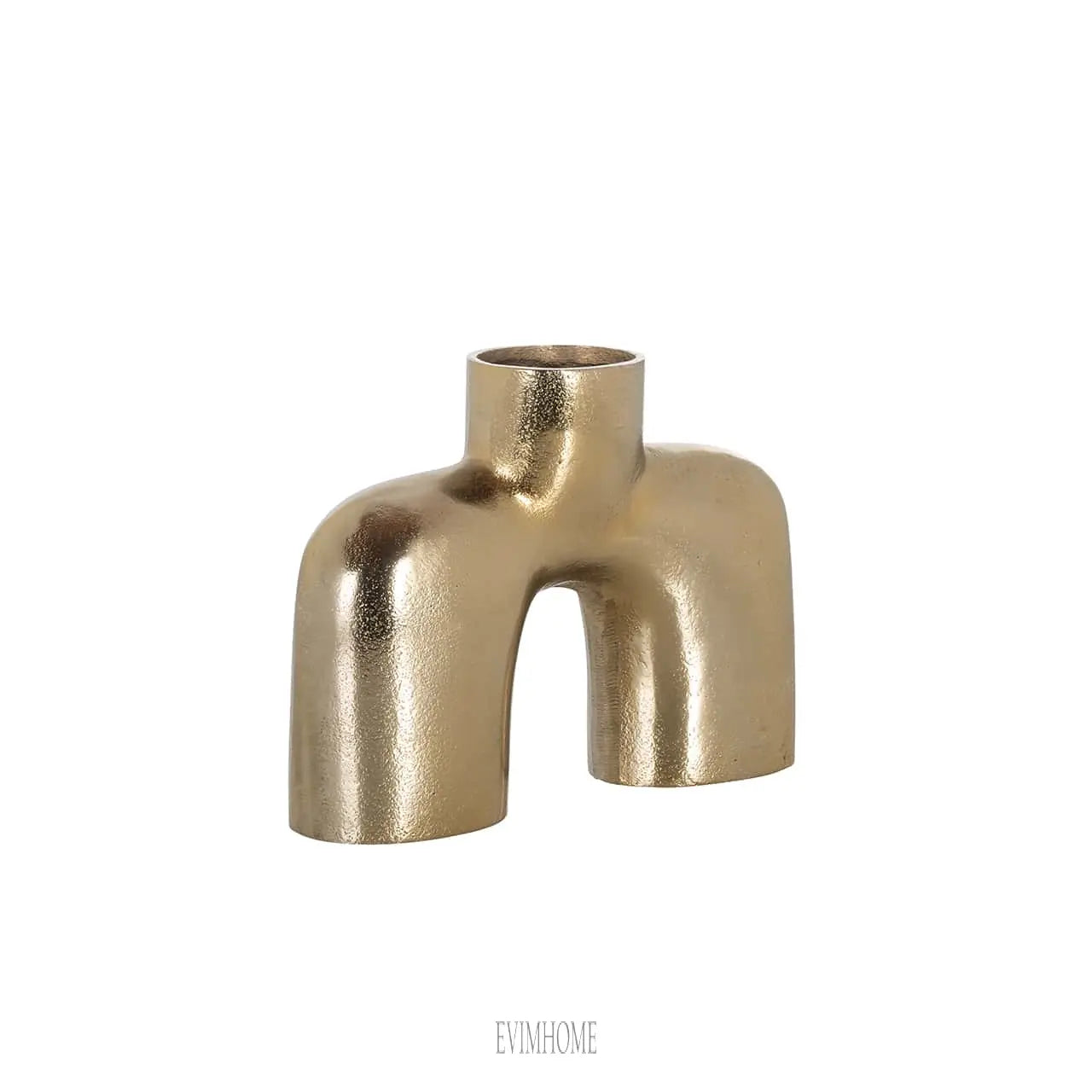 Vase Marley klein (Gebürstetes Gold) Evimhome