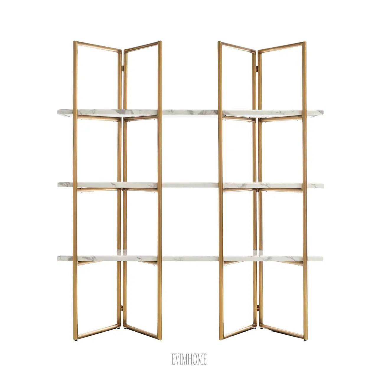 Vitrine Lagrand 3-Regal (Gold) Evimhome