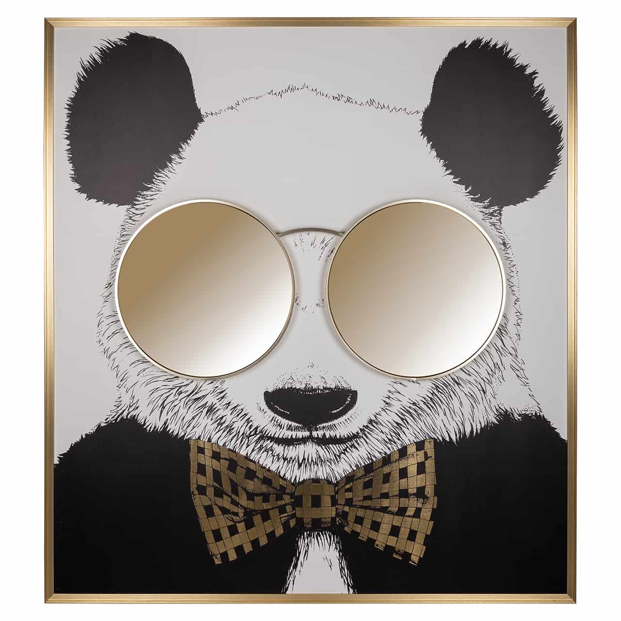 Wandkunst glänzender Panda Evimhome