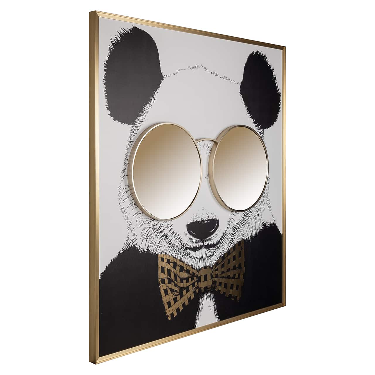 Wandkunst glänzender Panda Evimhome