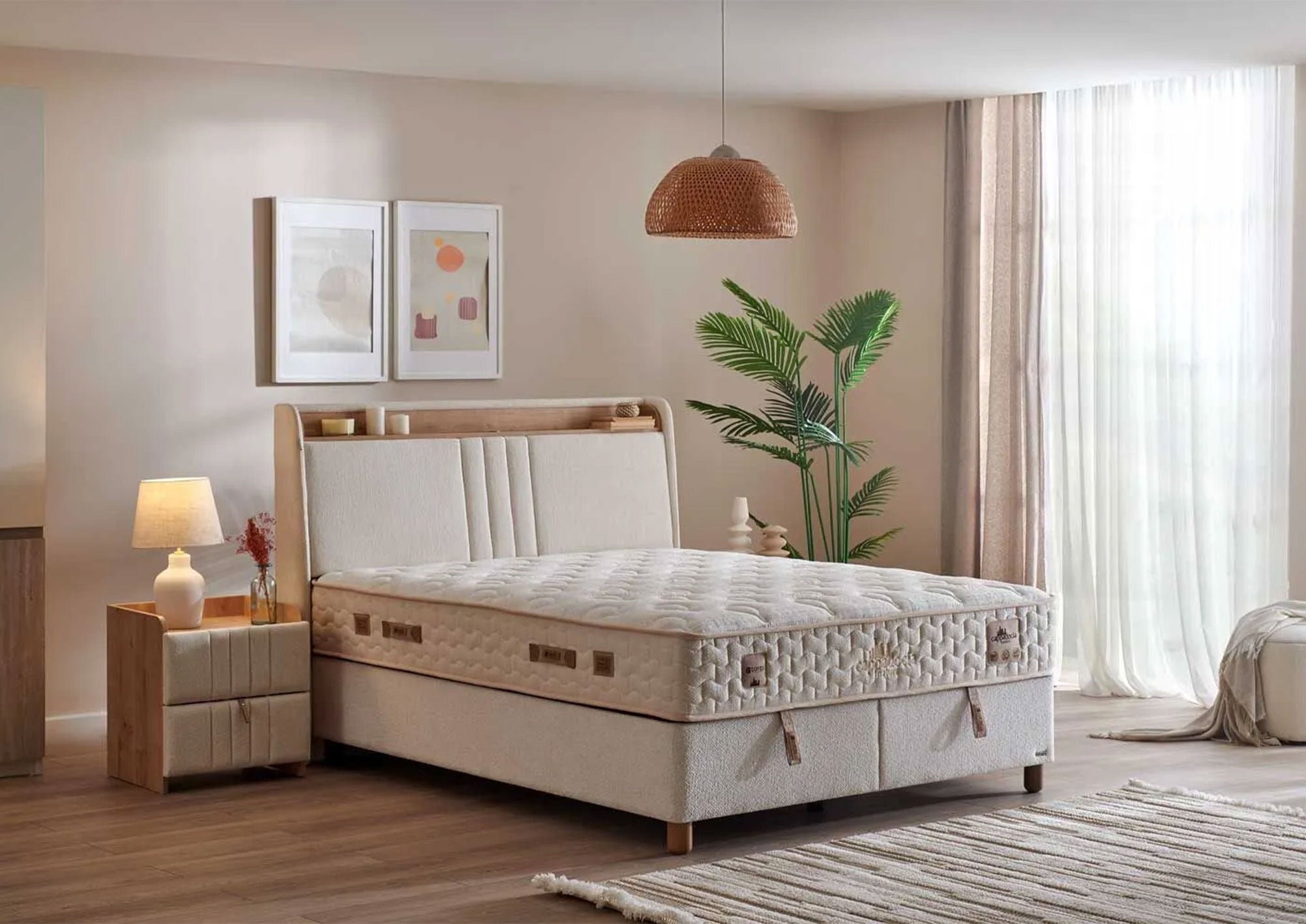 Bambi Cappadocia Natura Boxspringbett-Set