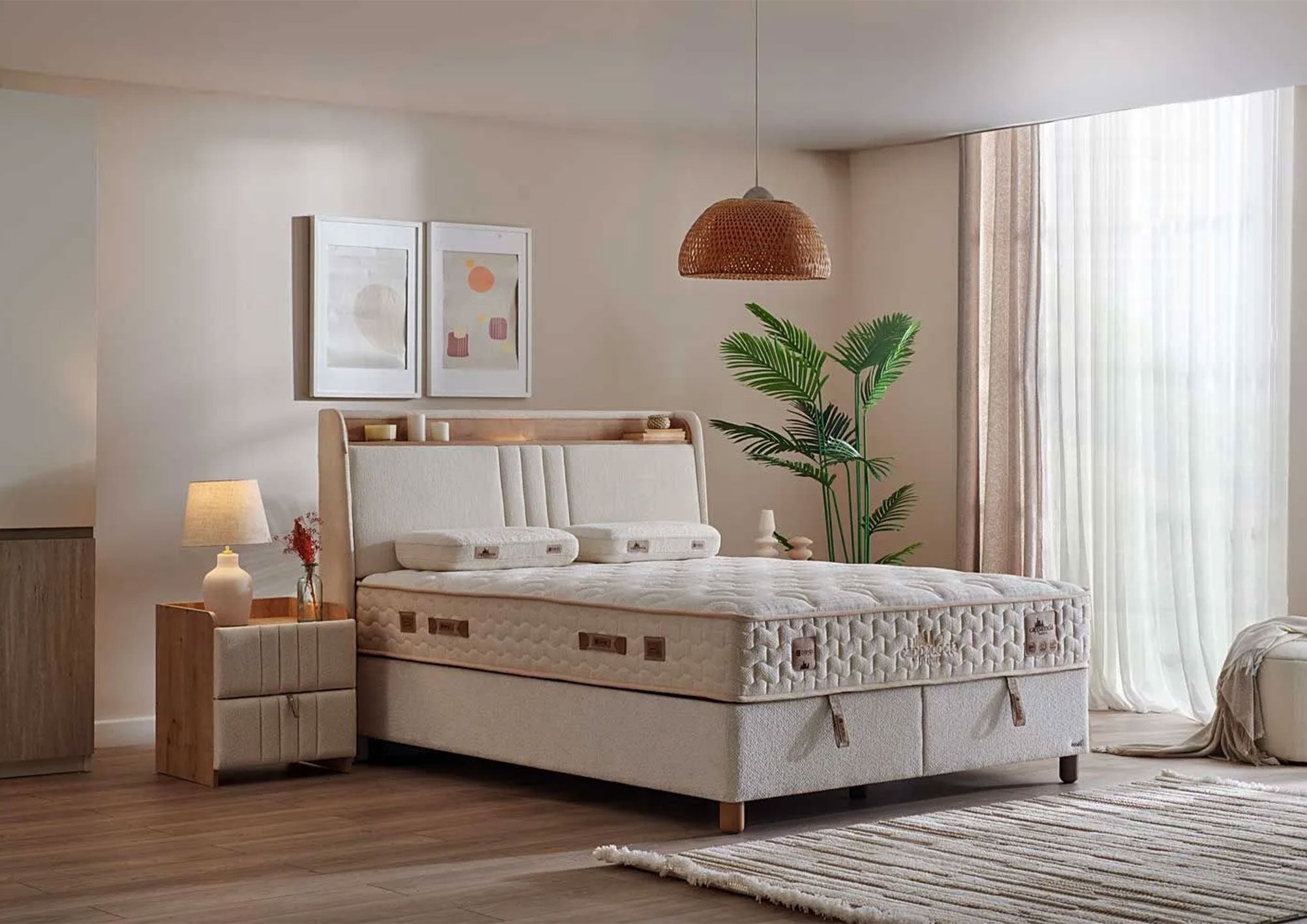 Bambi Cappadocia Natura Boxspringbett-Set