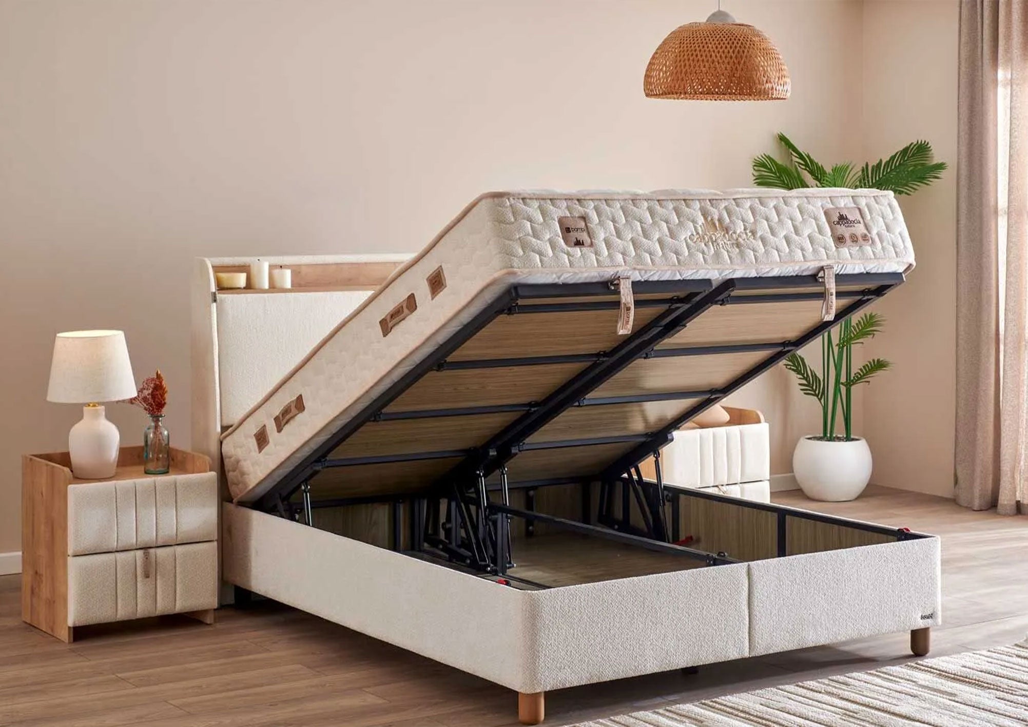 Bambi Cappadocia Natura kutu tipi karyola takımı