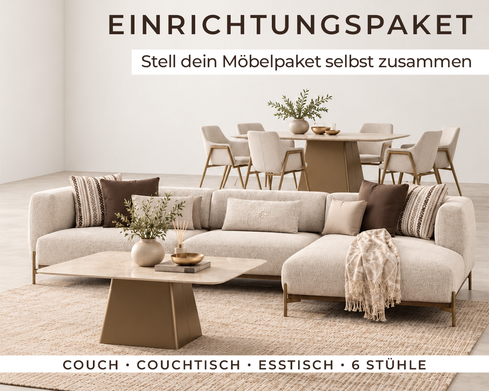 Stilvoll eingerichteter Wohn- und Essbereich