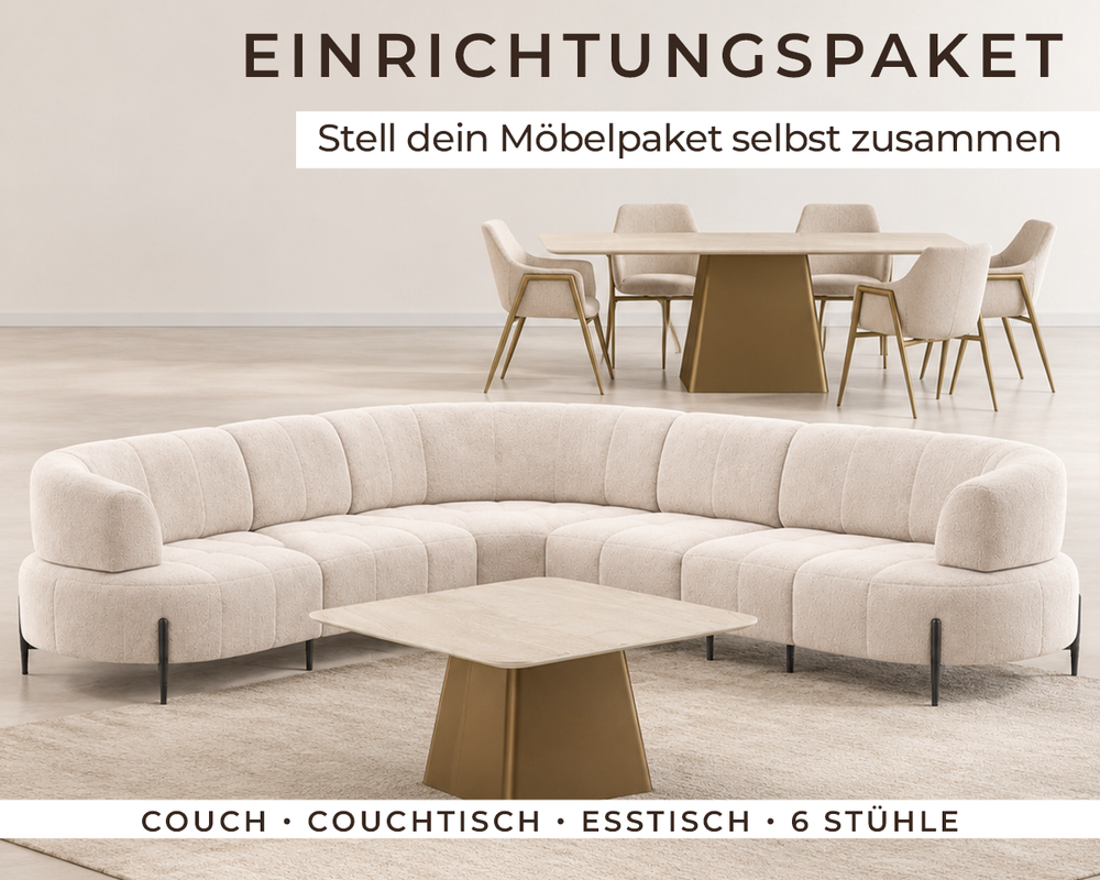 Stilvoll eingerichteter Wohn- und Essbereich