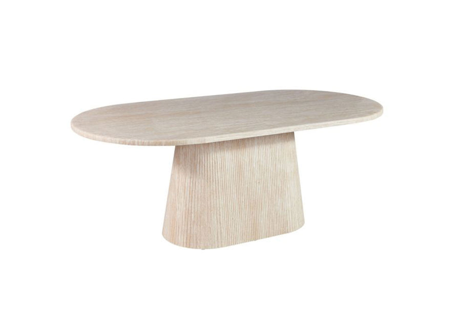 DESIO DINING TABLE TRAVERTINE | 200X100X75 TRAVERTINE