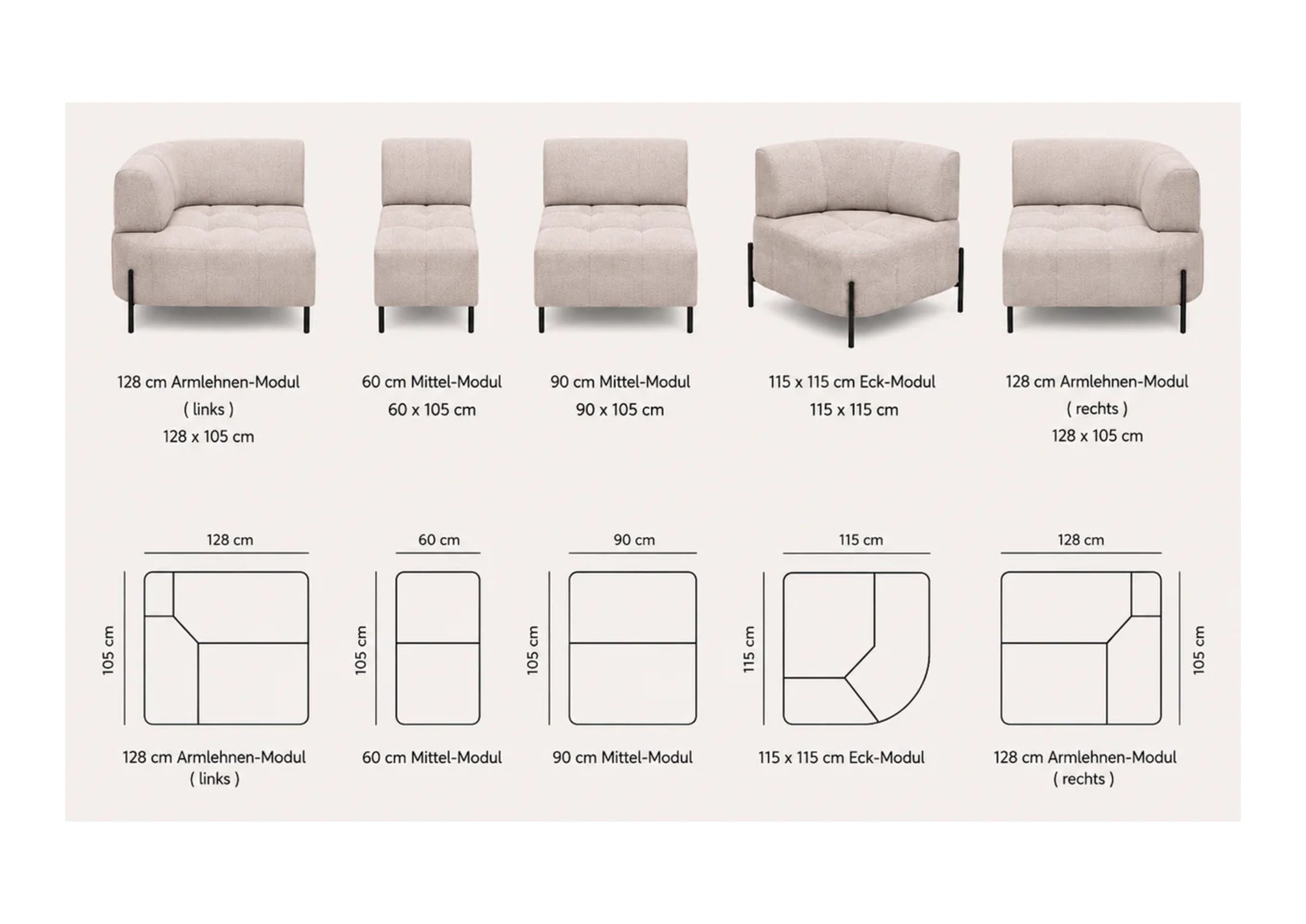 Santoni Ecksofa